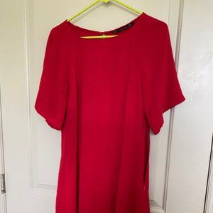 Red, Flowy Zara Dress
